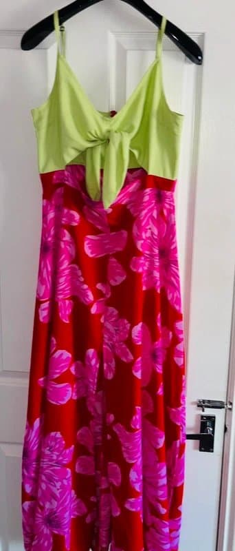 Dancing Leopard Dancing leopard Rare 12 plunge maxi holiday party wedding festival dress same day post
