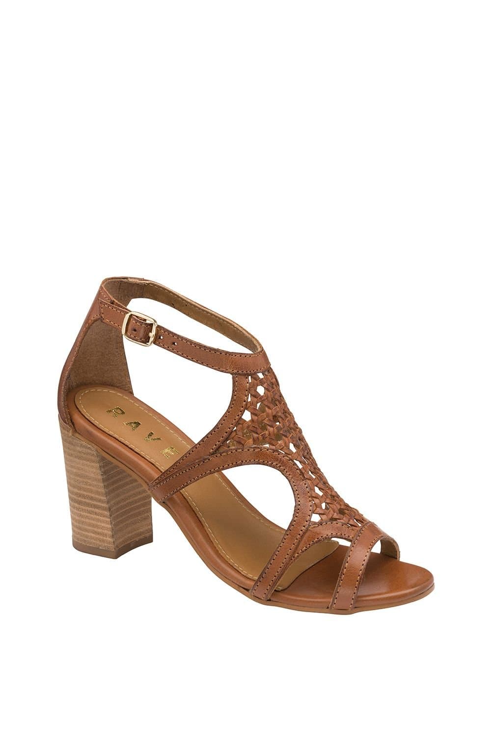 Ravel Ravel Women's 'Coreen' Leather Block-Heel Sandals in Tan