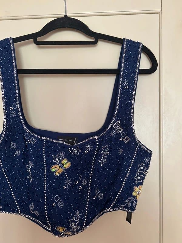 ASOS Embellished cropped corset top