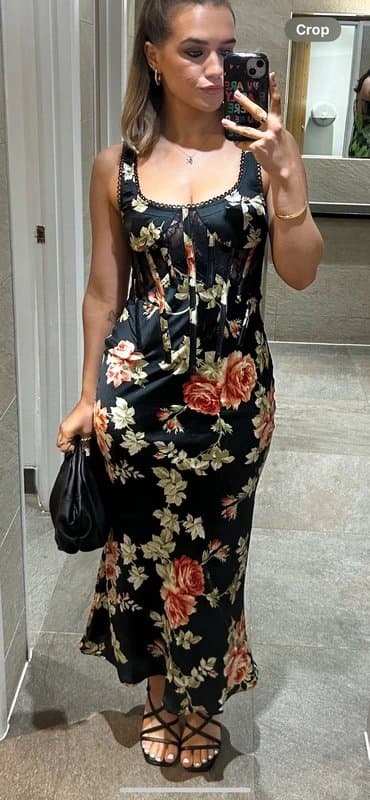ASOS Design Corset midi dress size 8