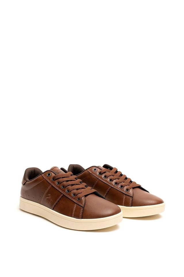 Original Penguin Original Penguin Men's 'Steadman' Cupsole Trainer in Tan - 3