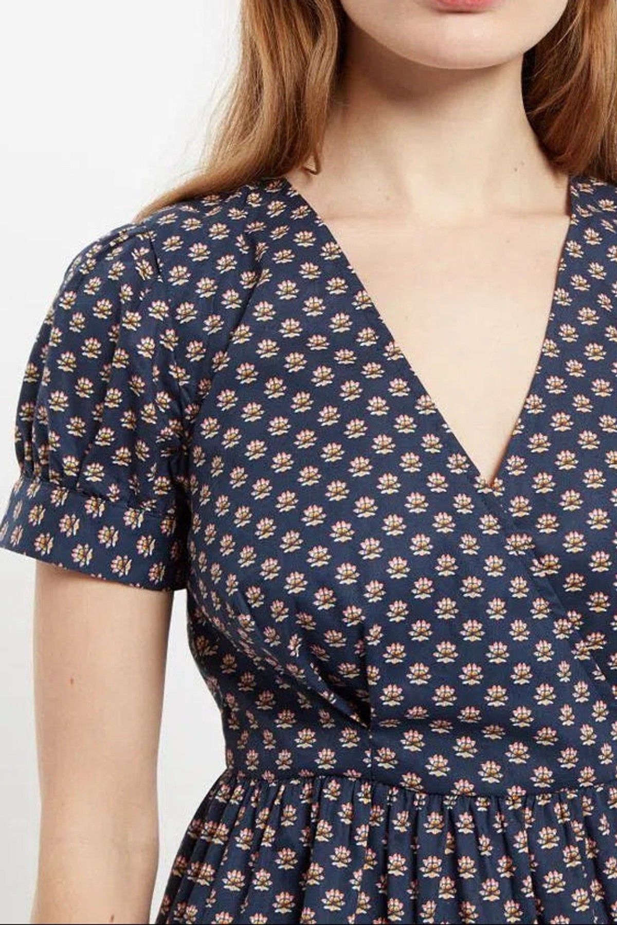 Louche Louche Women's Saara Jaipur Print Tiered Mini Dress in Blue - 4