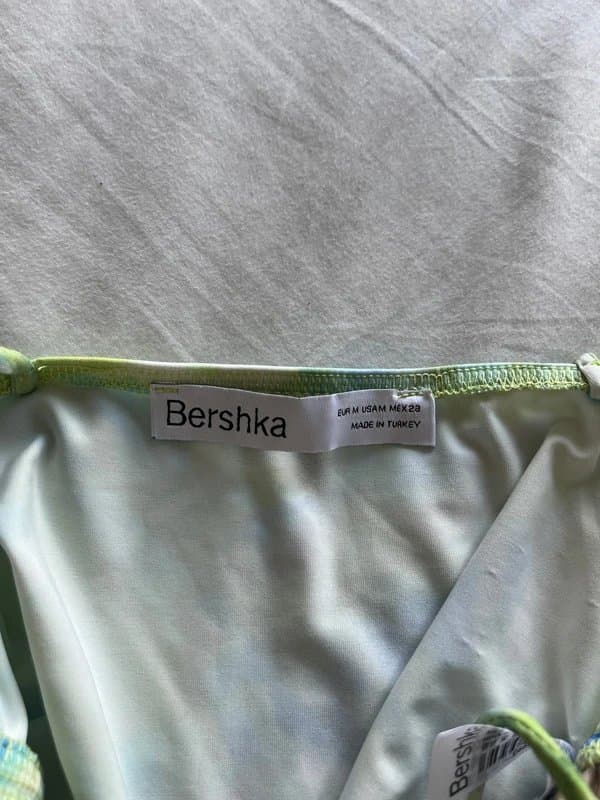 Bershka green blue bershka vest top