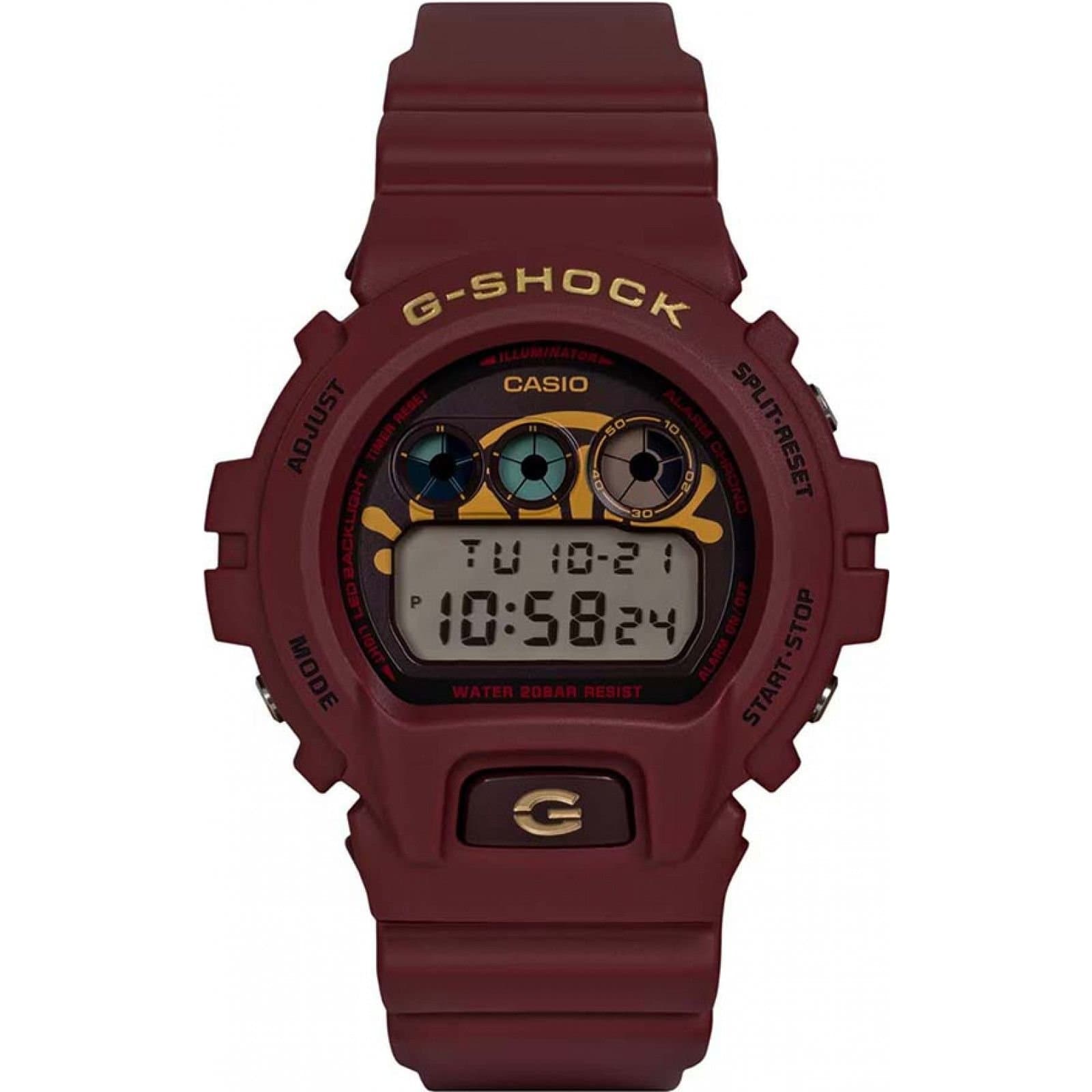 Casio Casio Men's DW-6900CC25-4ER G-Shock 53mm Quartz Watch in Burgundy