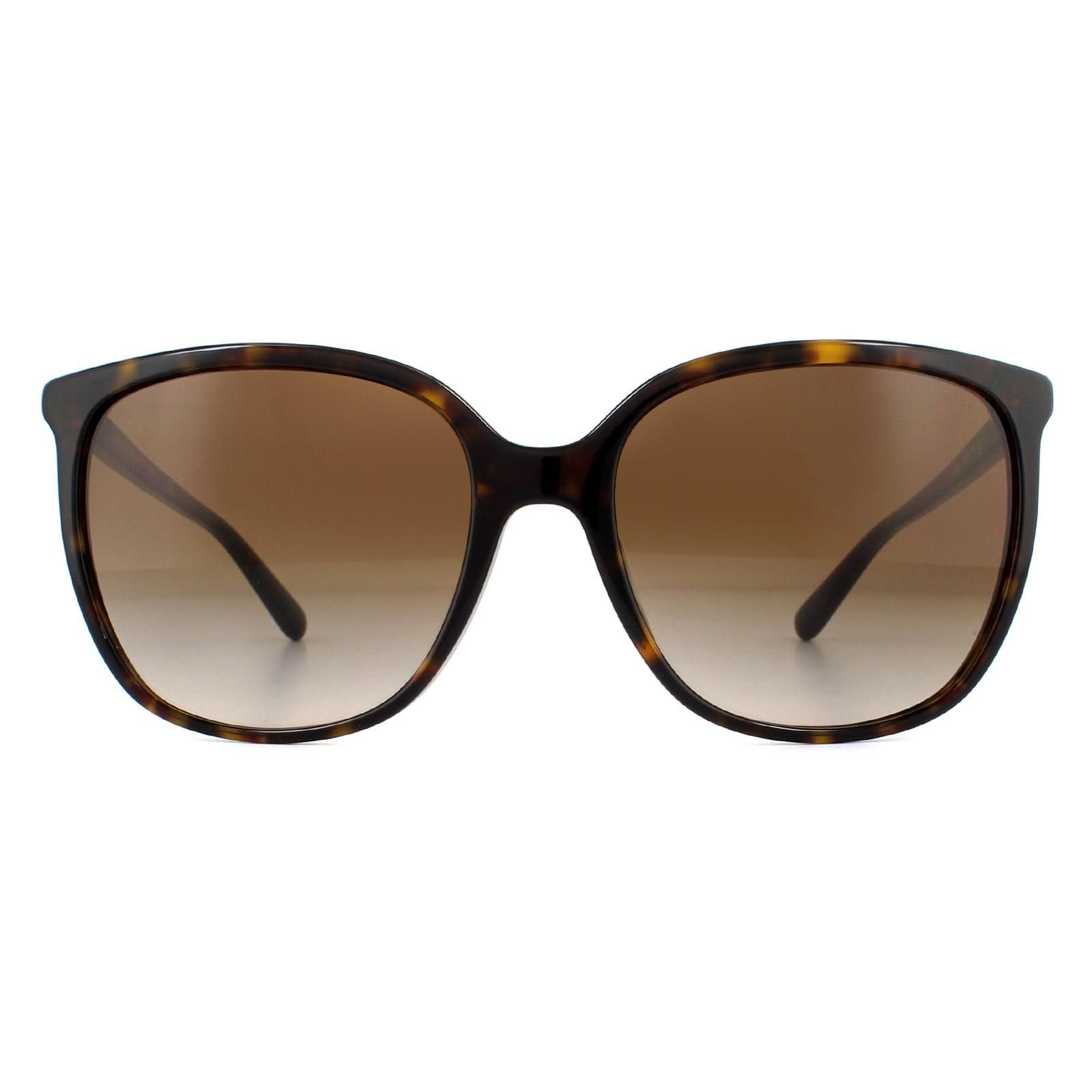 Michael Kors Michael Kors Women's Square Dark Tortoise Brown Gradient Sunglasses - 1