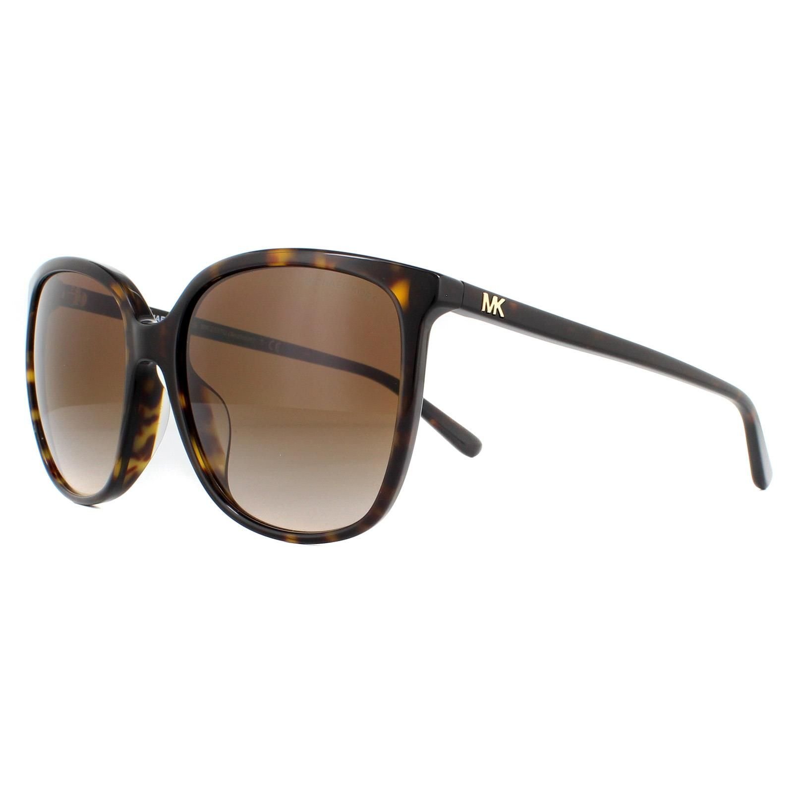 Michael Kors Michael Kors Women's Square Dark Tortoise Brown Gradient Sunglasses - 2