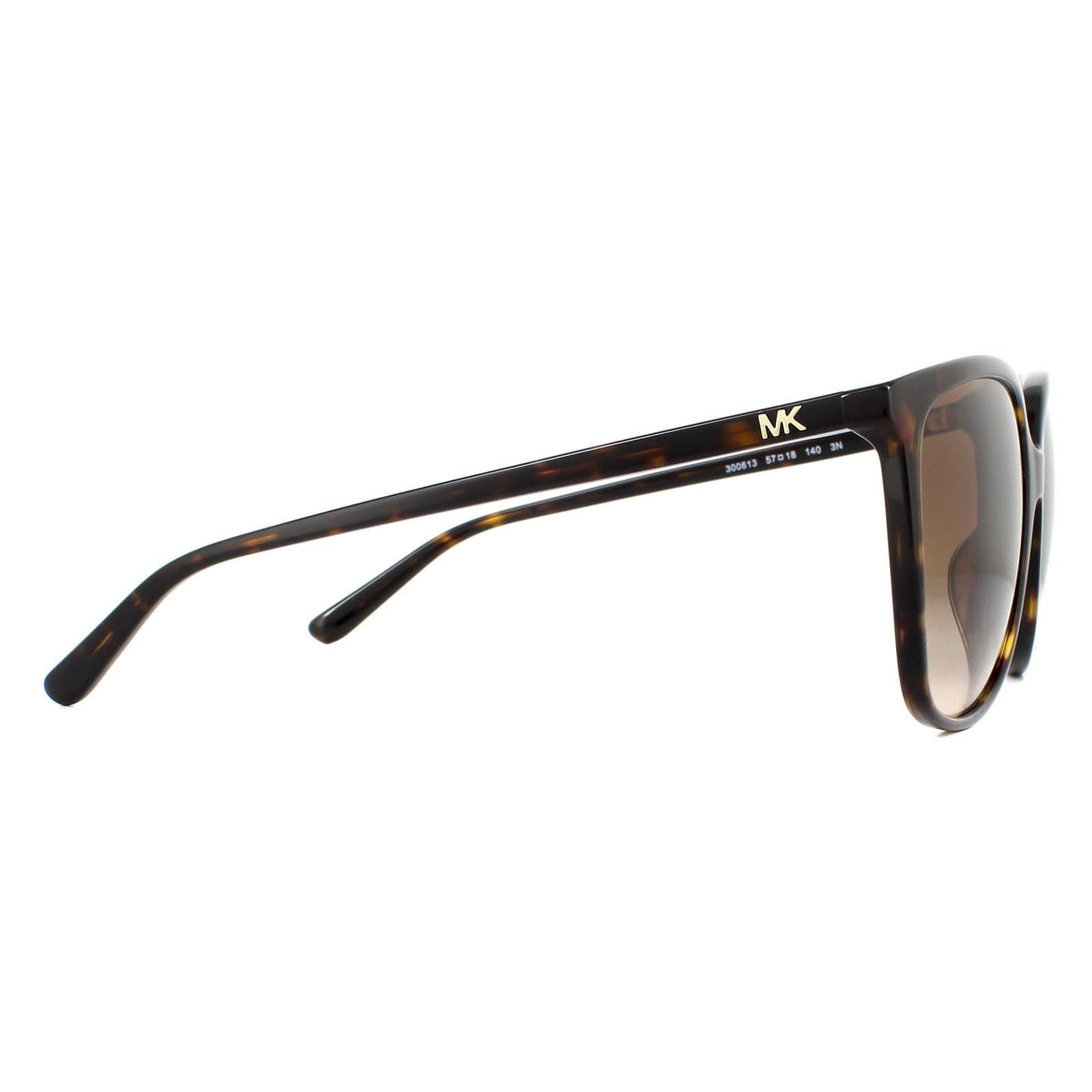 Michael Kors Michael Kors Women's Square Dark Tortoise Brown Gradient Sunglasses - 4