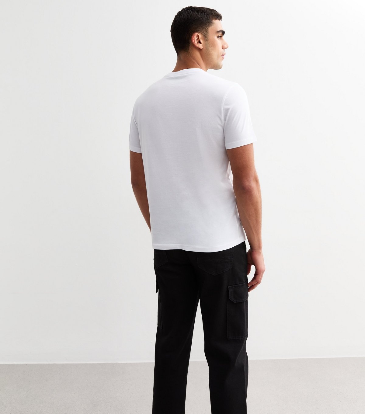 New Look Men's 2 Pack of White Regular Fit Cotton T-Shirts New Look - 4