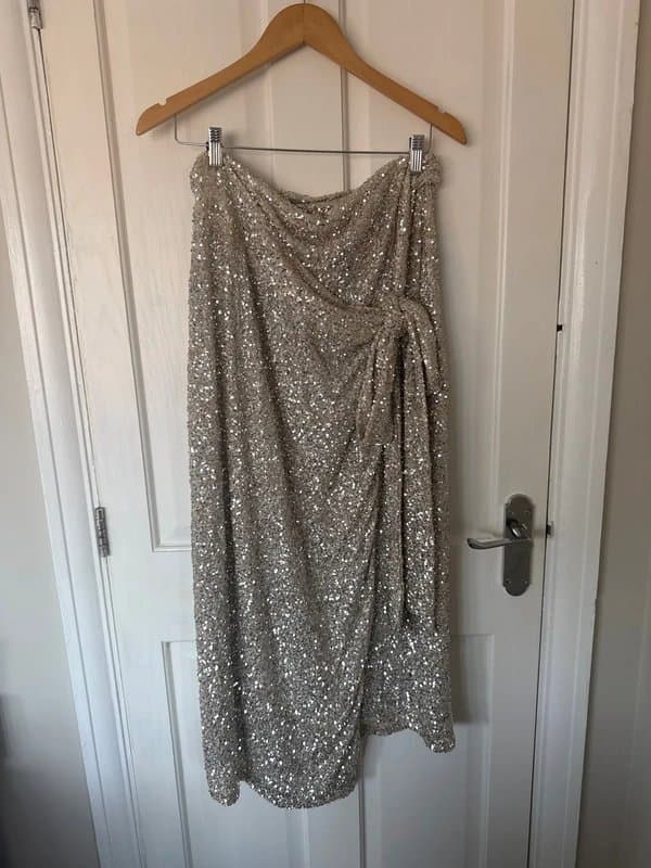 Never Fully Dressed Never Fully Dressed wrap jaspre sequin skirt