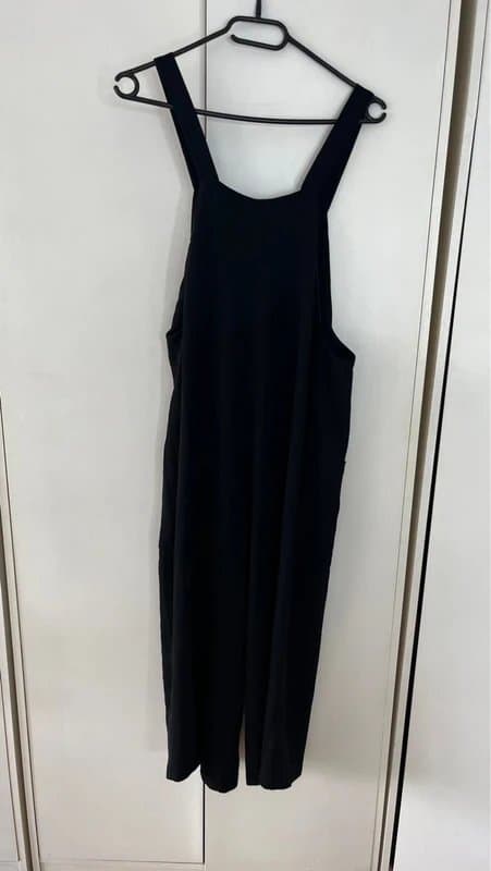 New Look New Look Black Culotte Style Jumpsuit with Pockets Size 8