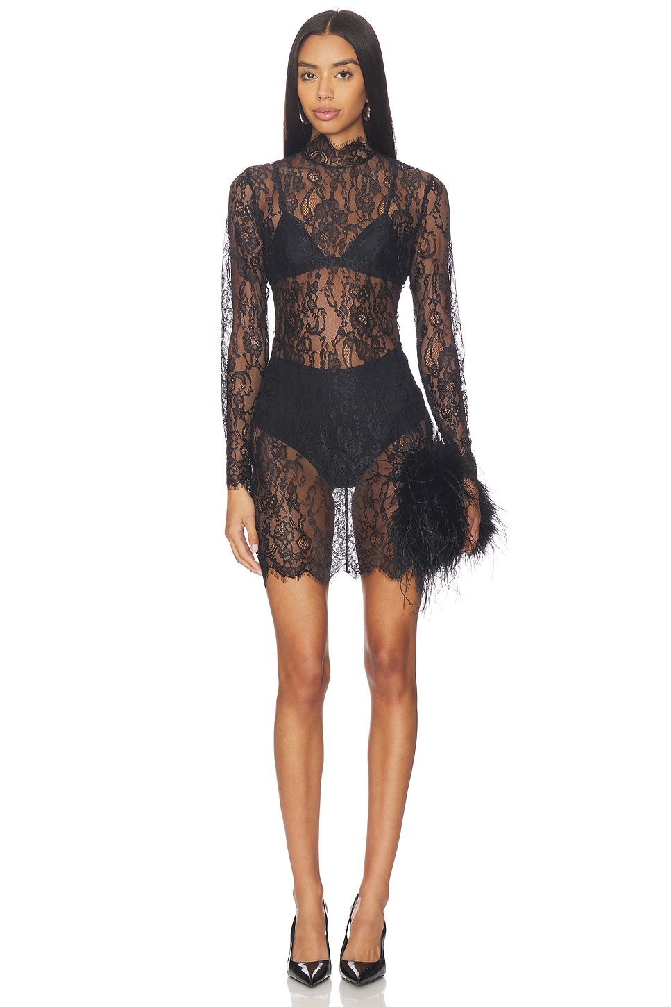 revolve Henrietta Lace Mini Dress - 1
