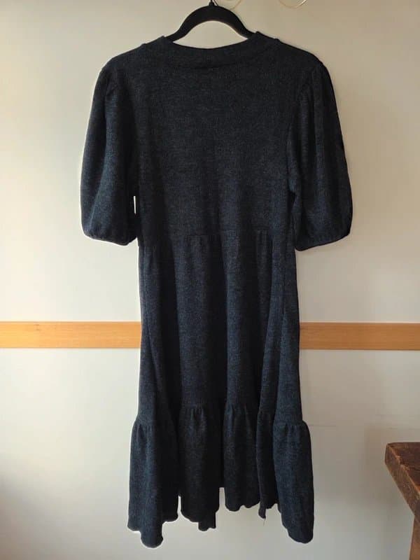 Brave Soul Grey Tiered Midi Dress