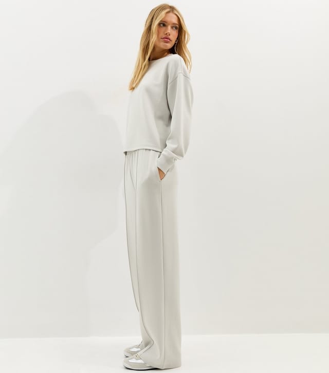 New Look Women's Premium Light Grey Jersey Joggers New Look - 3