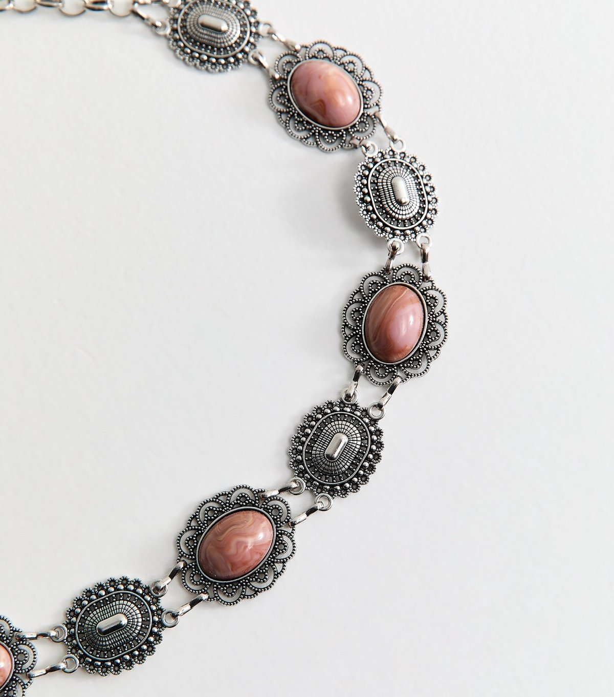 New Look Silver Western Disc Chain Belt New Look - 3