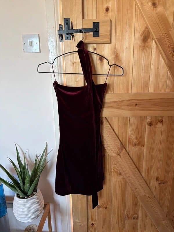 Bershka velvet dress