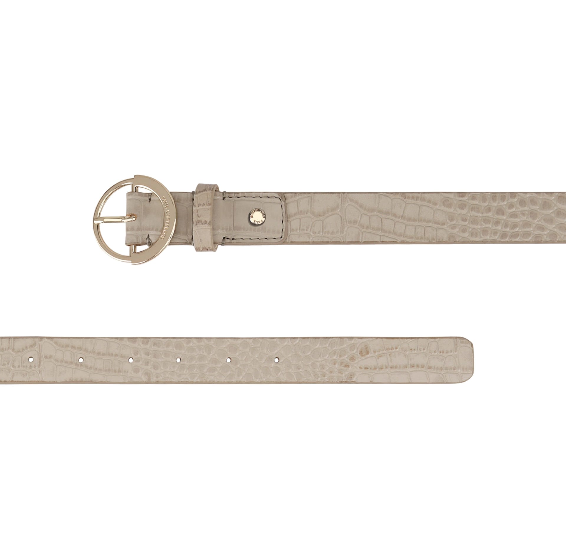 Paul Costelloe Paul Costelloe Women's Mathea Leather Belt in Jet Black - 4