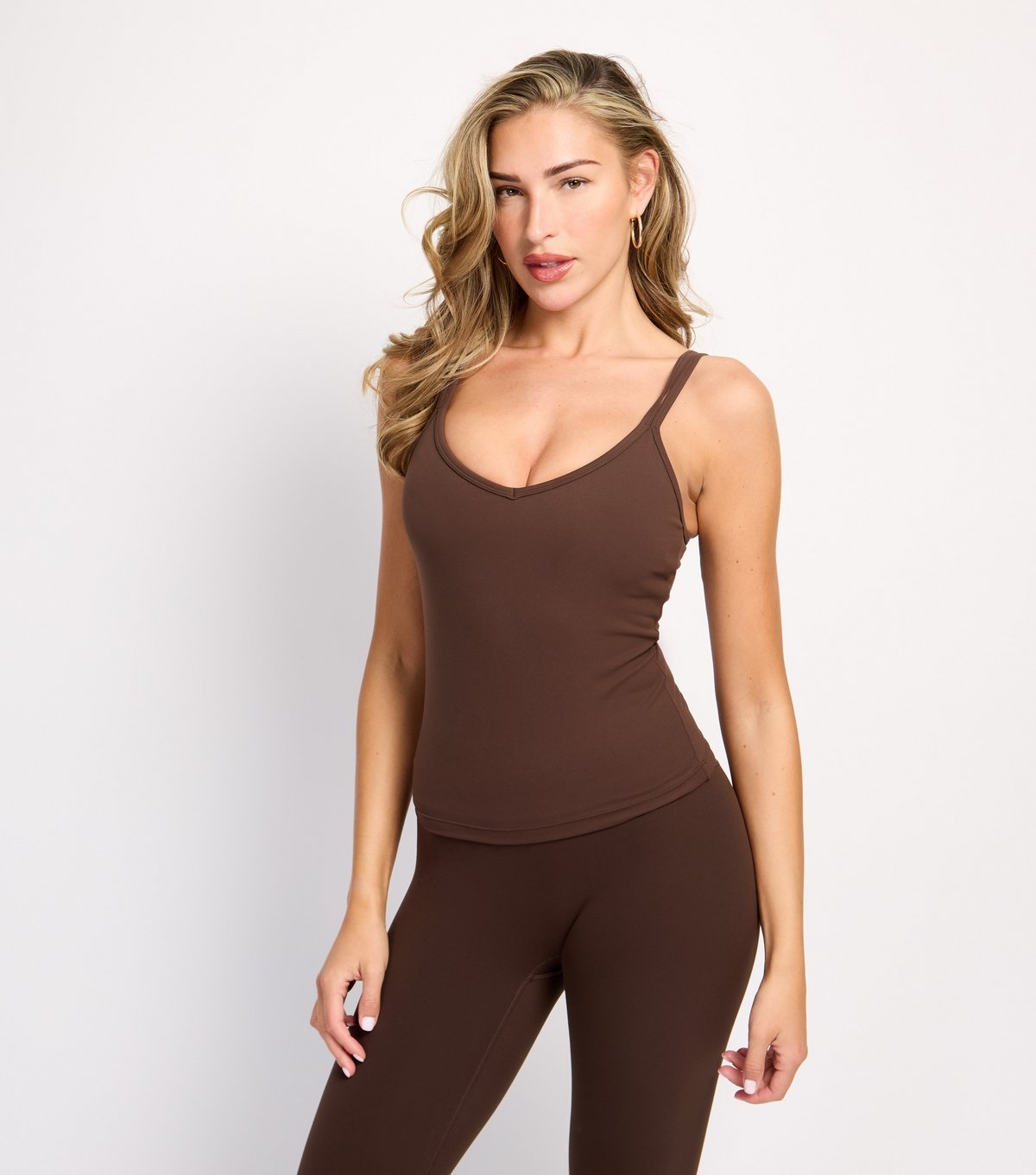 Rise Women's by Zara McDermott Brown V-Neck Double Strap Top Rise New Look - 2