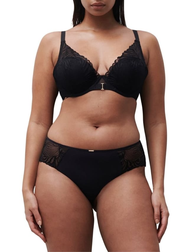 Chantelle Chantelle Women's Legend Plunge T-Shirt Bra in Black - 3