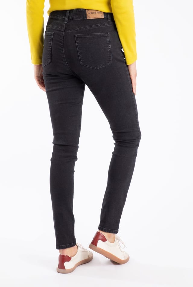 Weird Fish Weird Fish Women's Gerrie Slim Jean in Jet Black - 3