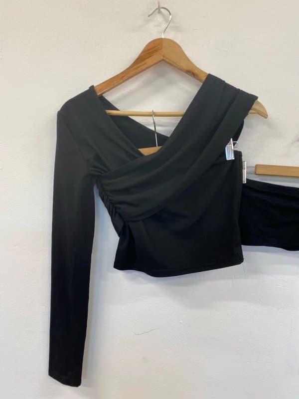 Boohoo Boohoo New Look Shein Chic Black Tops Trio UK 8-10 #22 LK009