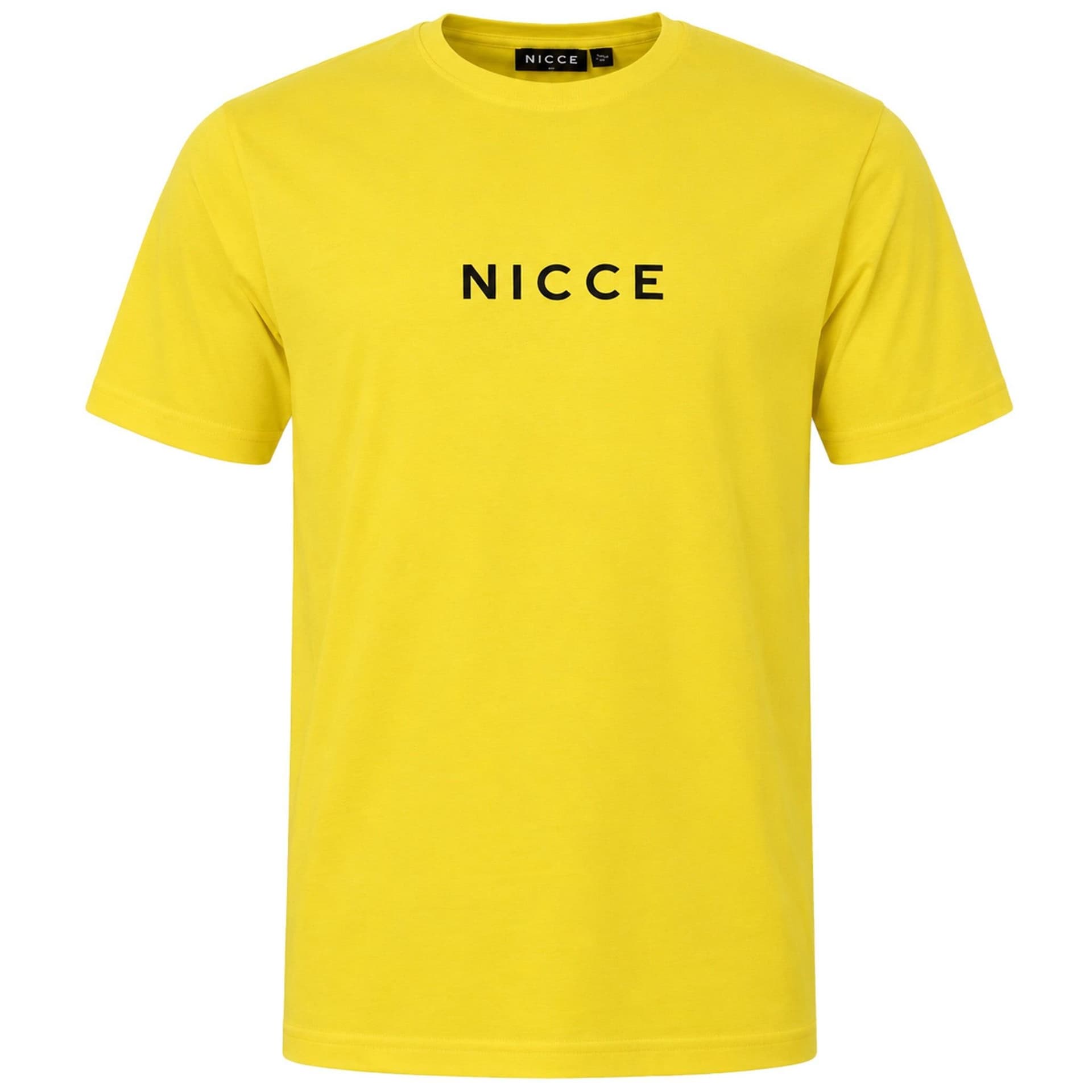 Nicce Nicce Men's Centre Logo Yellow T-Shirt