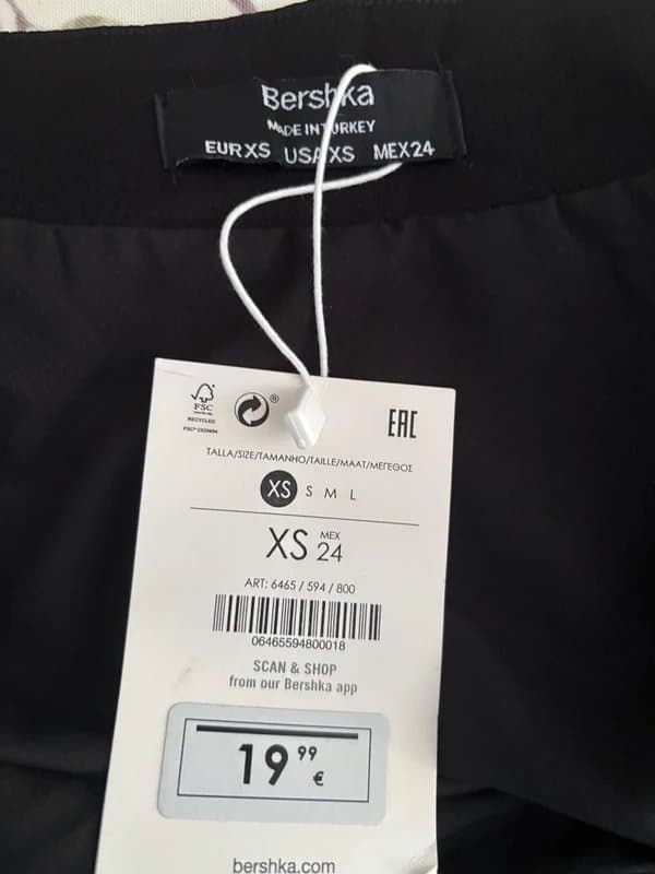 Bershka Satin skirt