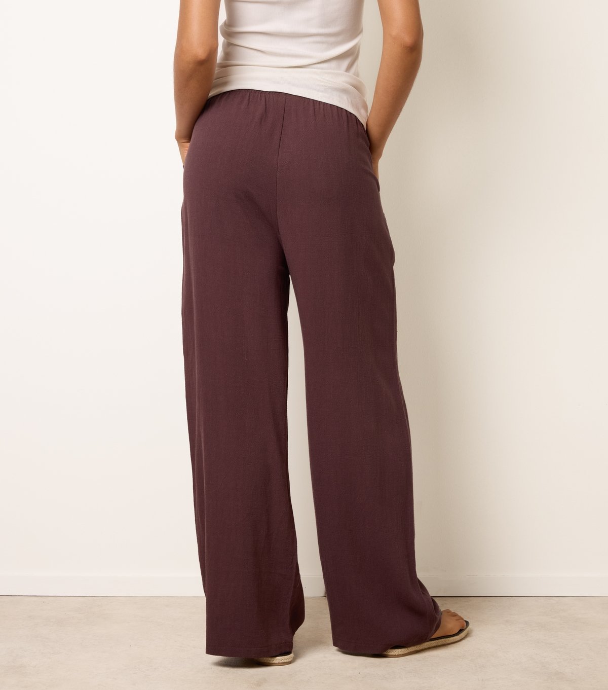Blue Vanilla Women's Brown Woven Trousers Blue Vanilla New Look - 4