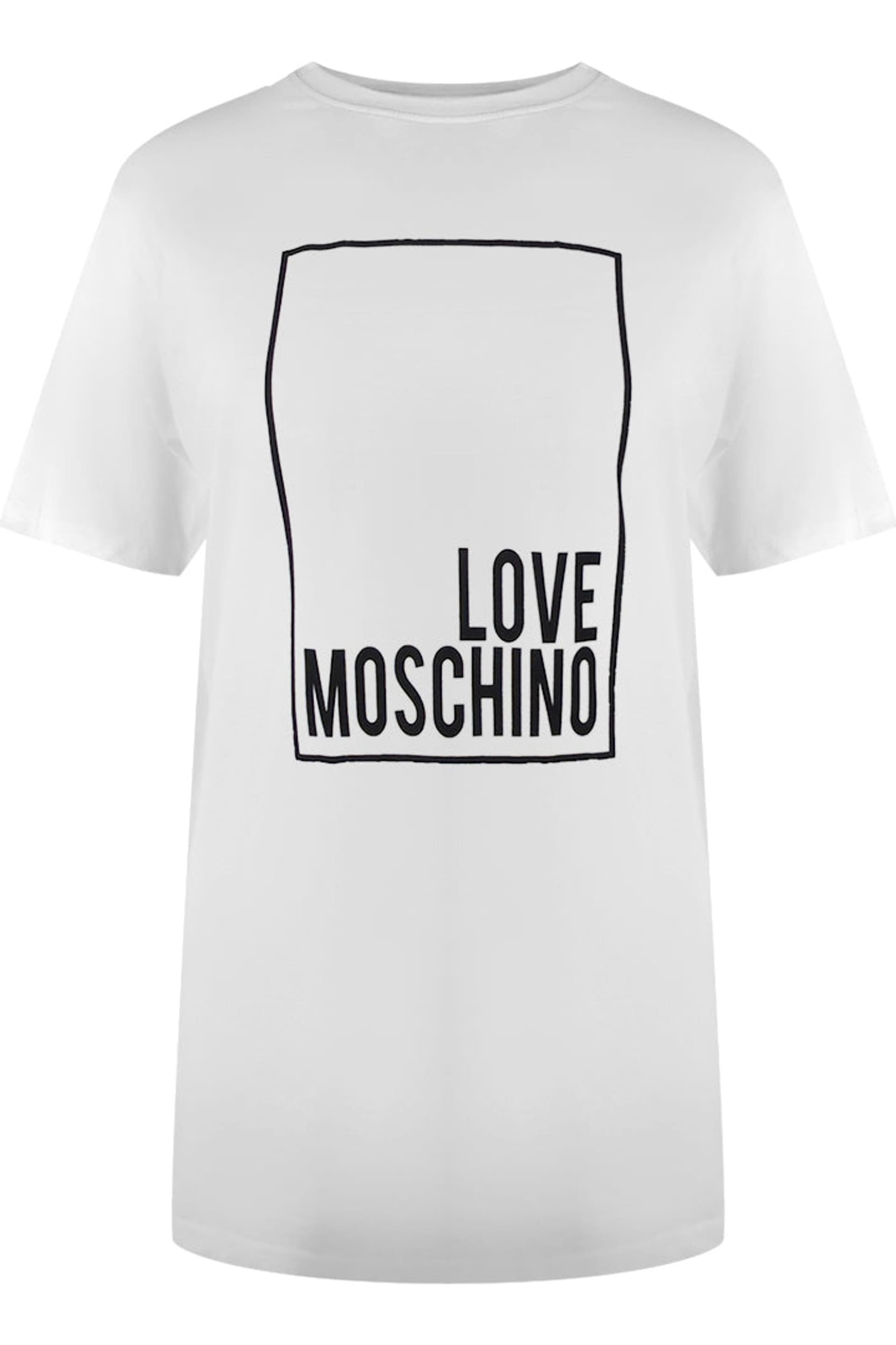 Love Moschino Love Moschino Women's Short Sleeve Round T-shirt in White