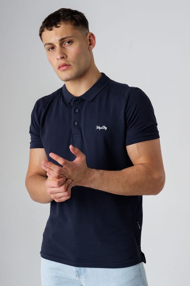 Tokyo Laundry Tokyo Laundry Men's 3-Pack Embroidered Logo Polo Shirt in Navy - 2