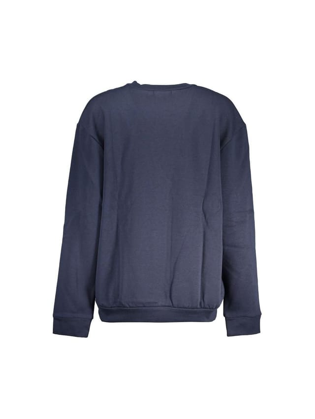 Cavalli Class Cavalli Class Women's Long Sleeve Fleece Sweatshirt with Printed Logo in Blue - 2