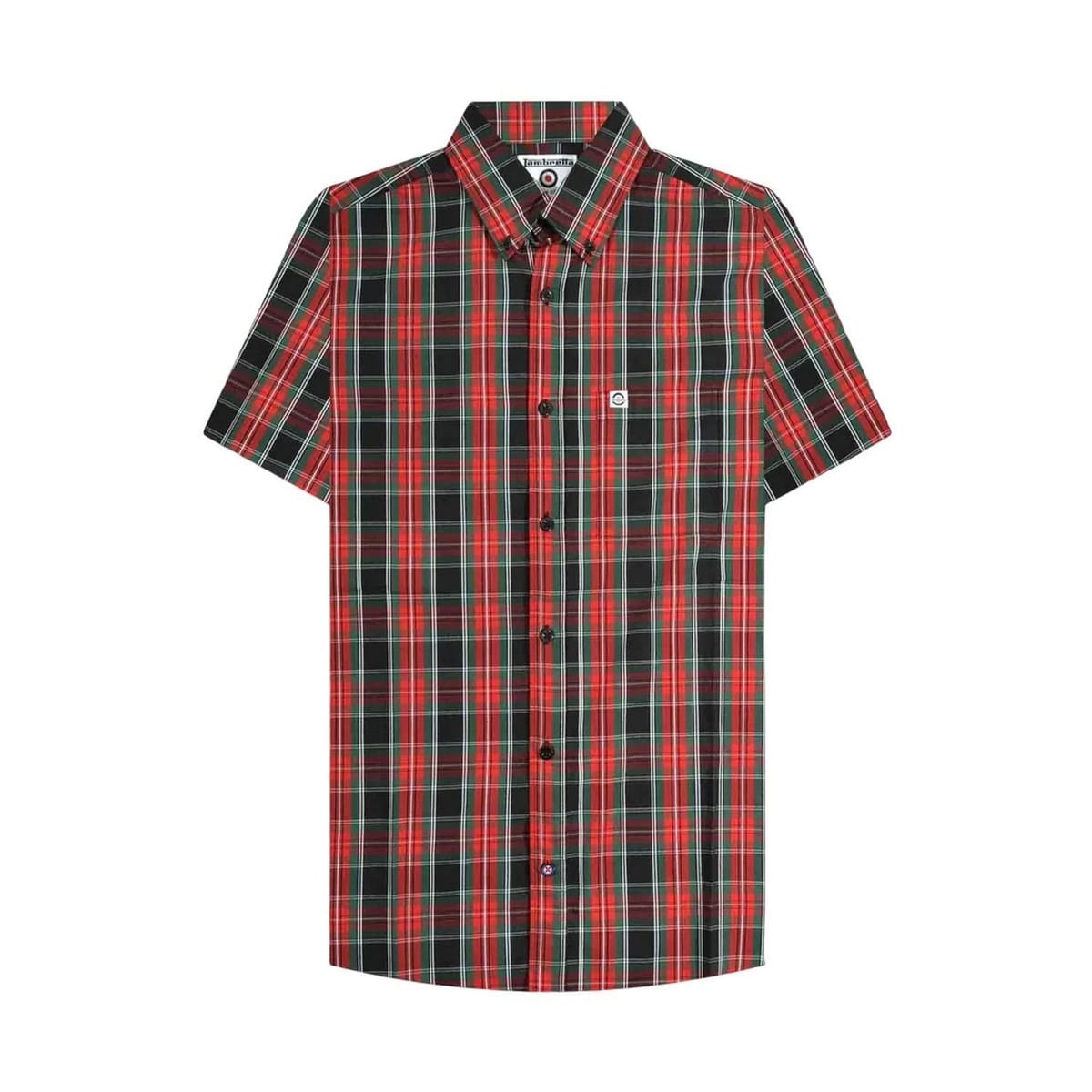 Lambretta Lambretta Men's Checked Shirt in Black - 1