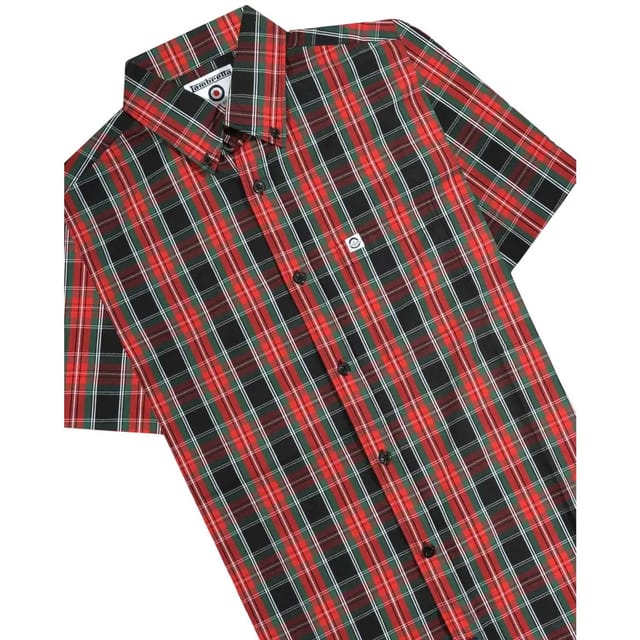 Lambretta Lambretta Men's Checked Shirt in Black - 3