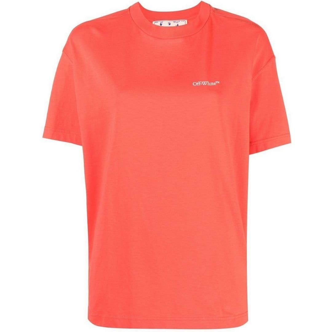 Off-White Red T-Shirt in White for Women