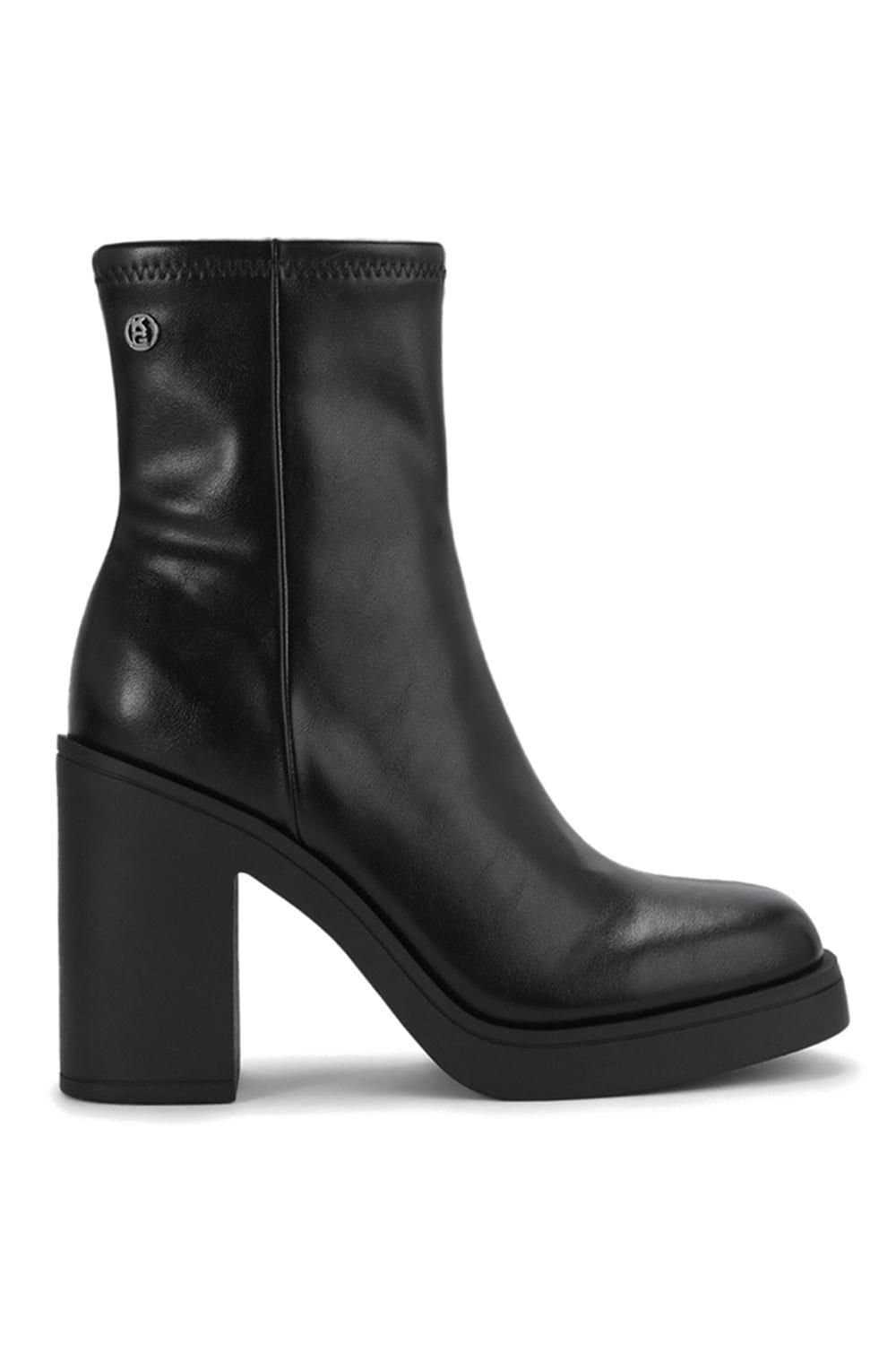 KG Kurt Geiger KG Kurt Geiger Black Faux Leather Ankle Boots