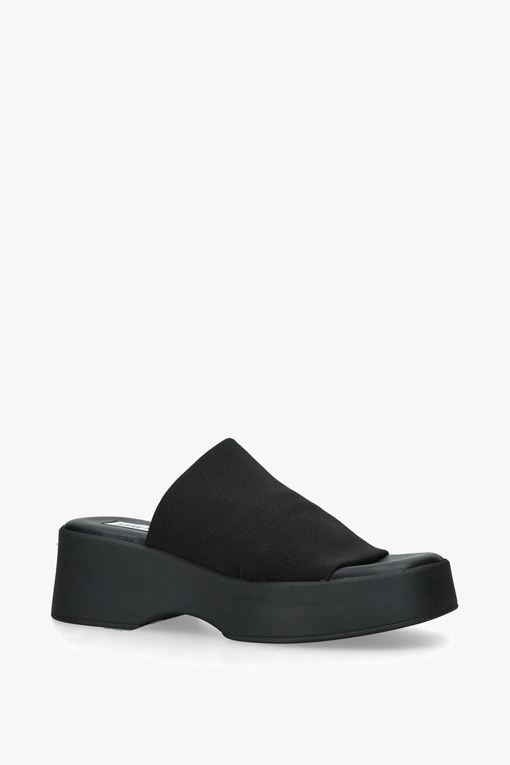 Steve Madden STEVE MADDEN Women's 'Slinky Black' Fabric Sandals in Black - 4