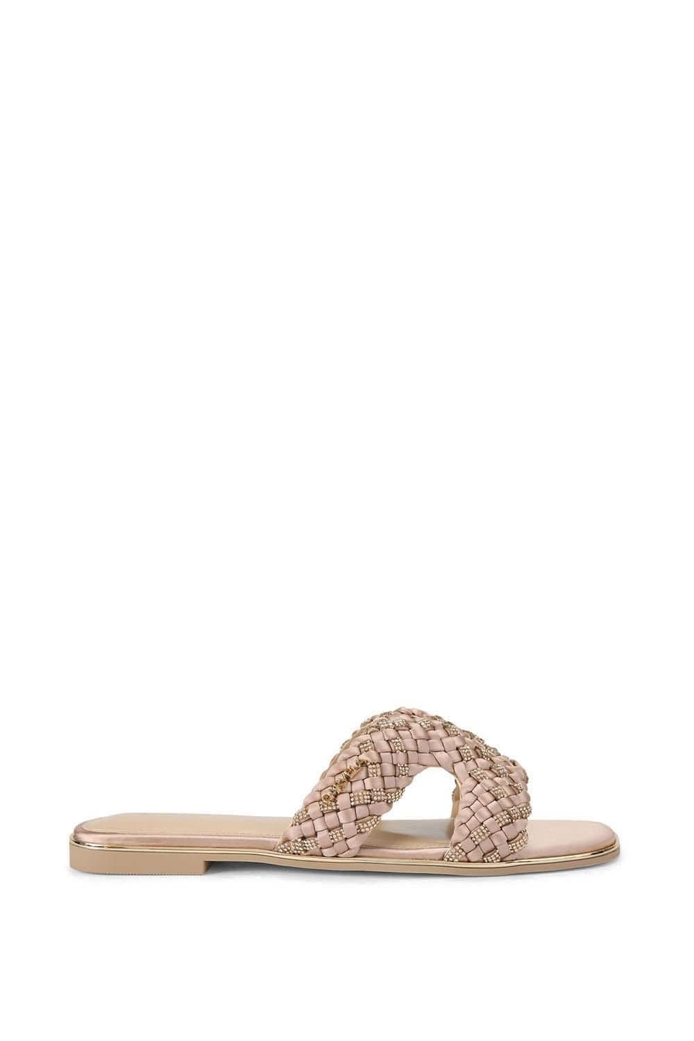 Carvela Carvela Women's 'Rivo' Satin Sandals in Pale Pink