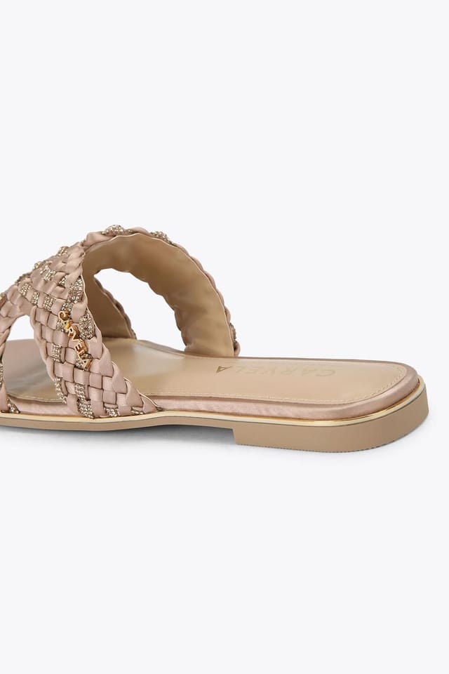 Carvela Carvela Women's 'Rivo' Fabric Sandals in Pale Pink - 3