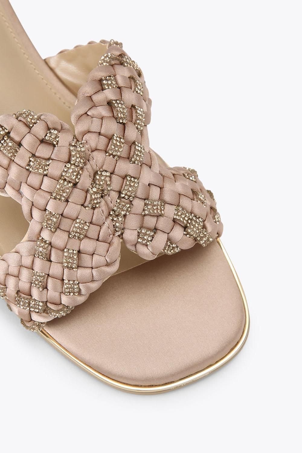 Carvela Carvela Women's 'Rivo' Fabric Sandals in Pale Pink - 4