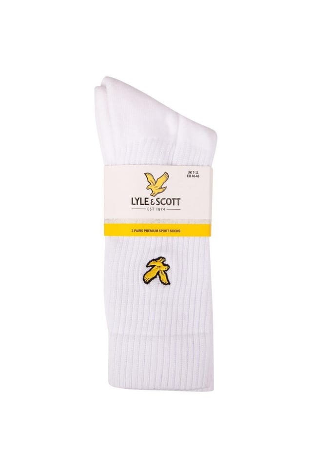 Lyle & Scott Lyle & Scott Men's Hamilton 3 Pack Socks White - 2