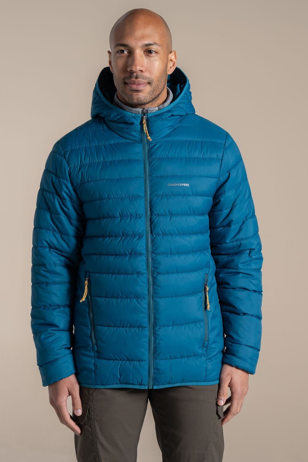 Craghoppers Craghoppers Men's Compresslite IX Hooded Water Repellent Jacket in Blue - 1