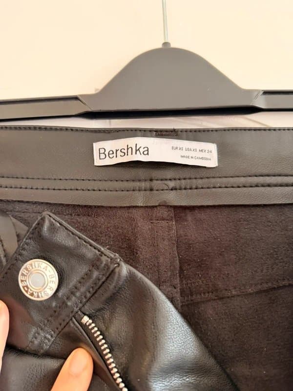 Bershka Leather style trousers