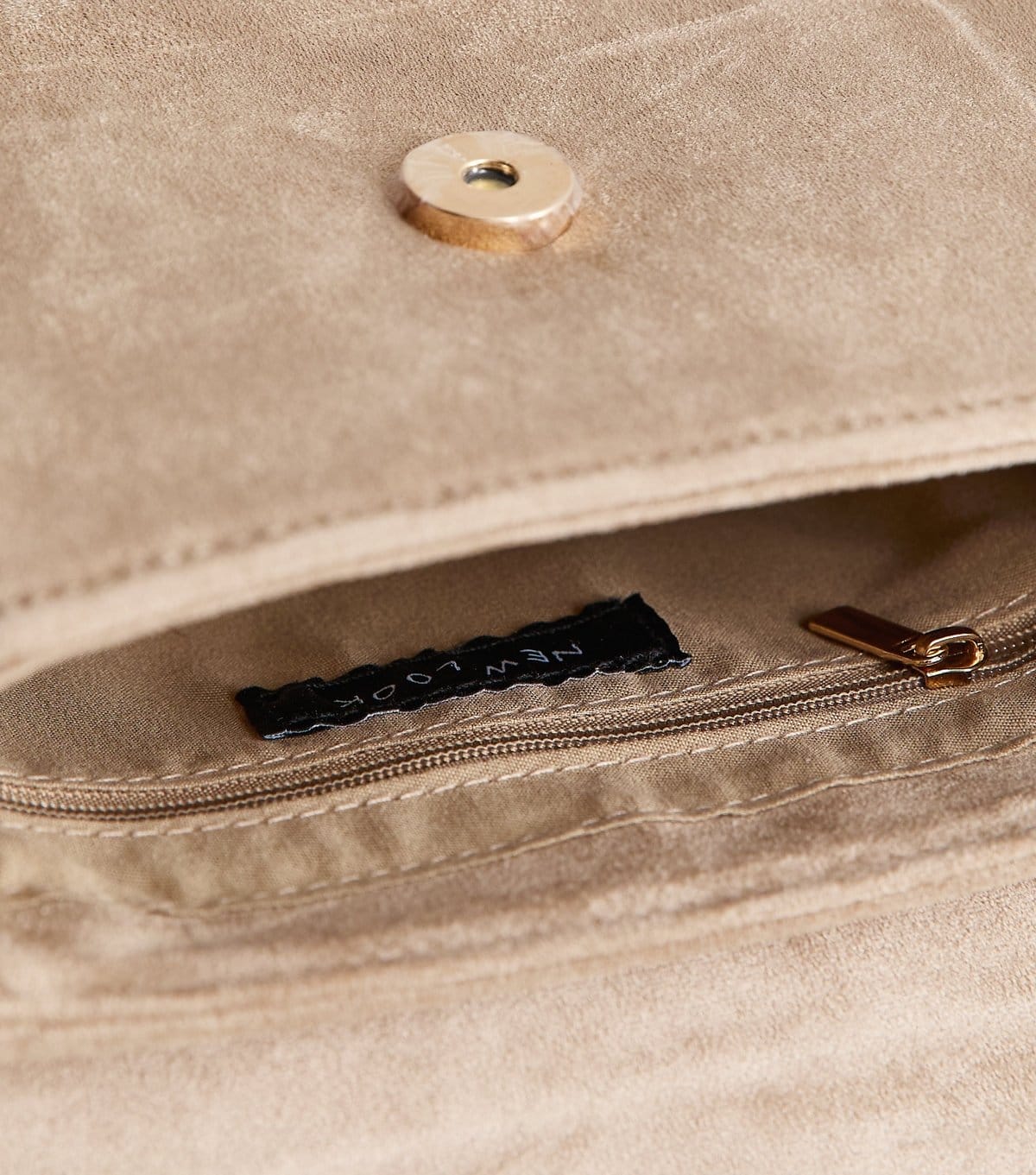 New Look Mink Faux Suede Mini Turn Lock Crossbody Bag New Look - 4