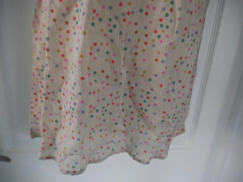 Carbon Carbon Dress Ladies Size 12 Multicoloured Spot Cotton Summer Holiday Tea Dress