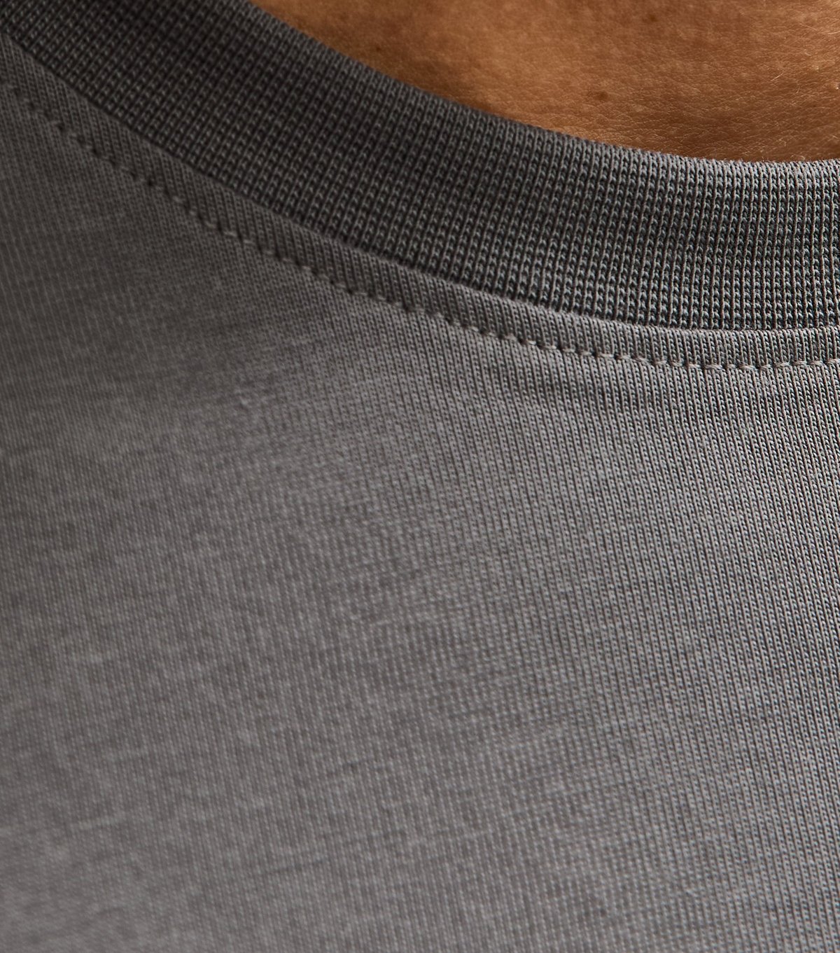 New Look Men's Mid Grey Regular Crew Neck Jersey T-Shirt New Look - 4