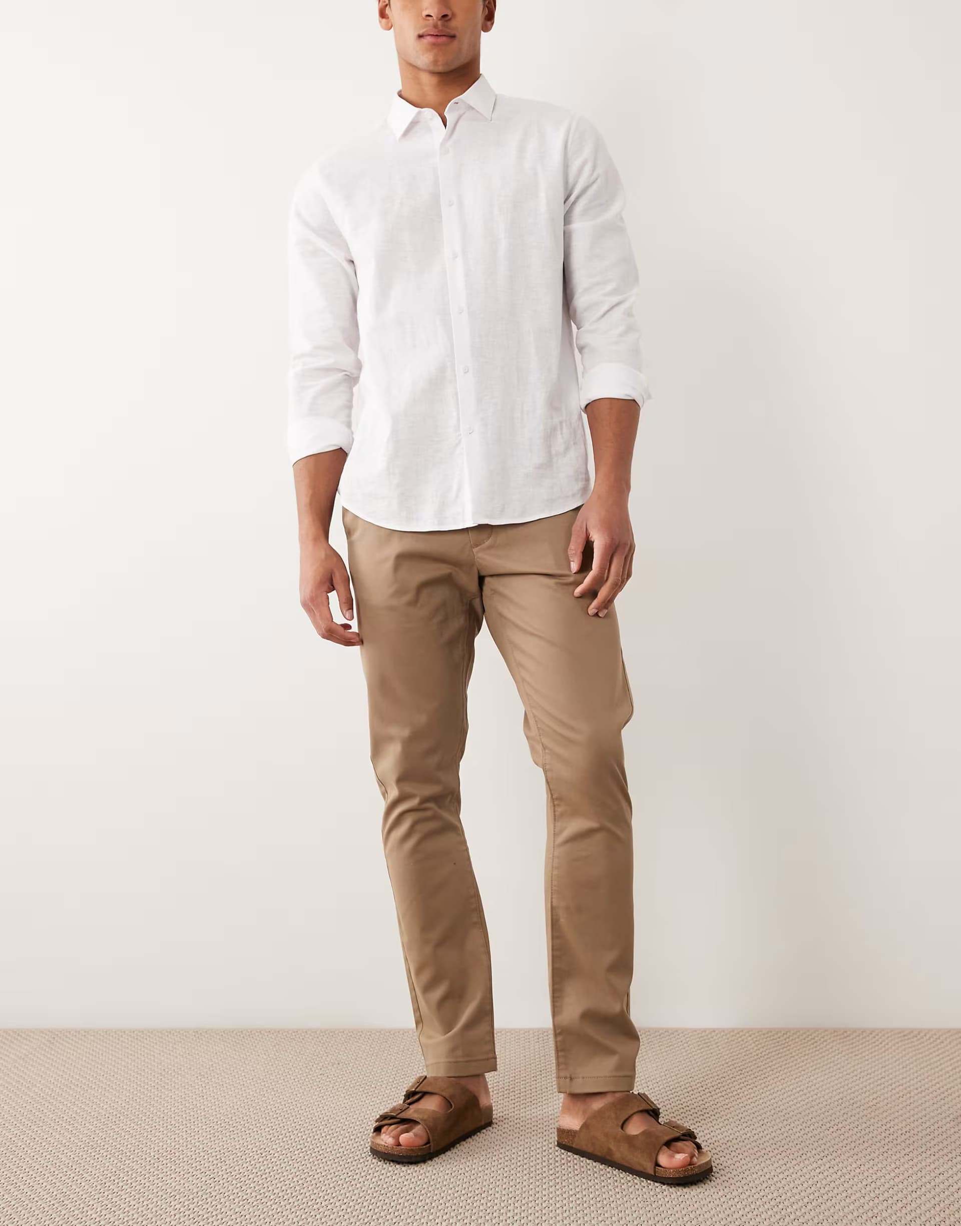 ASOS ASOS DESIGN slim fit chino in tan