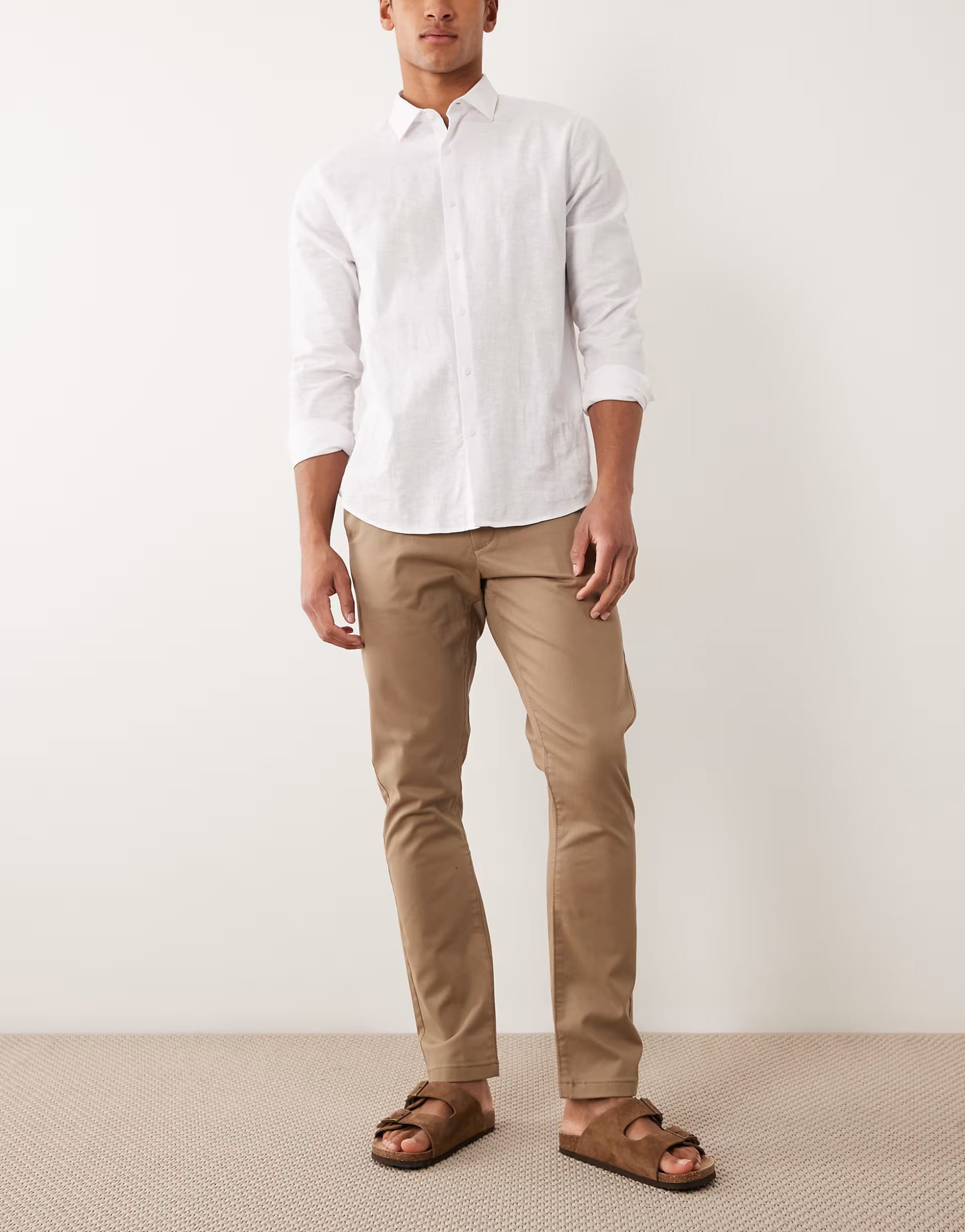 ASOS DESIGN Tan Slim Fit Chinos