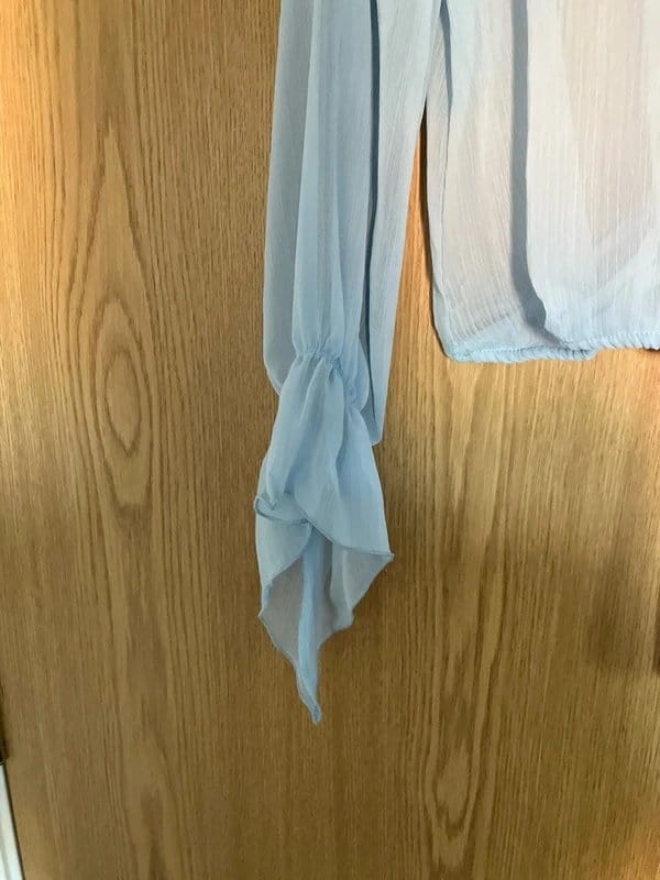 Bershka Light Blue Chiffon Blouse