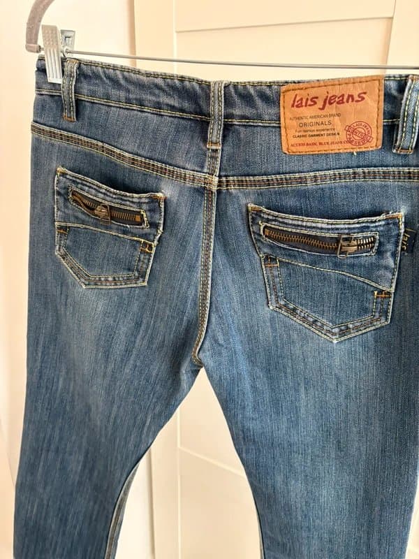 lais jeans Y2K lais jeans ultra low rise peddle pushers vintage American brand waist 29
