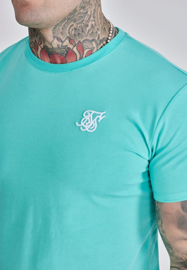 SikSilk SikSilk Men's Essentials T-Shirt in Green - 2