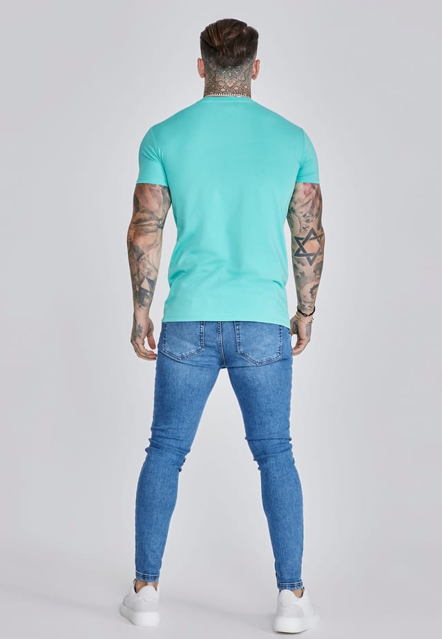 SikSilk SikSilk Men's Essentials T-Shirt in Green - 3